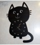 Часы настенные "КОТИК" Черный Часы настенные "КОТИК" Черный