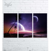 Модульная картина "Космос №210"
