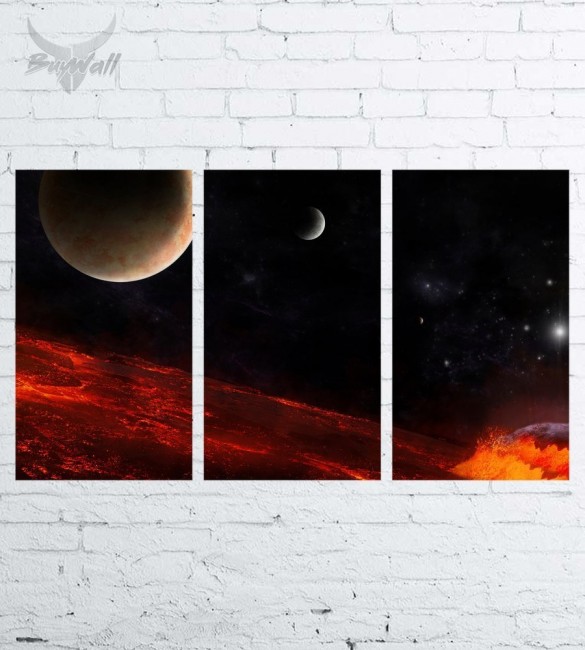Модульная картина "Космос №107" Модульная картина "Космос №107"