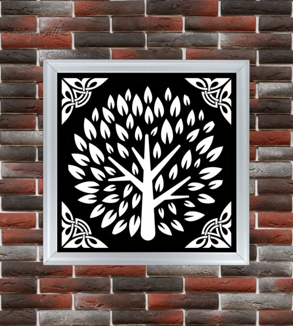 Светодиодная панель "Iteus", размер 300мм, Алюминий/Черный Светодиодная панель "Iteus", размер 300мм, Алюминий/Черный