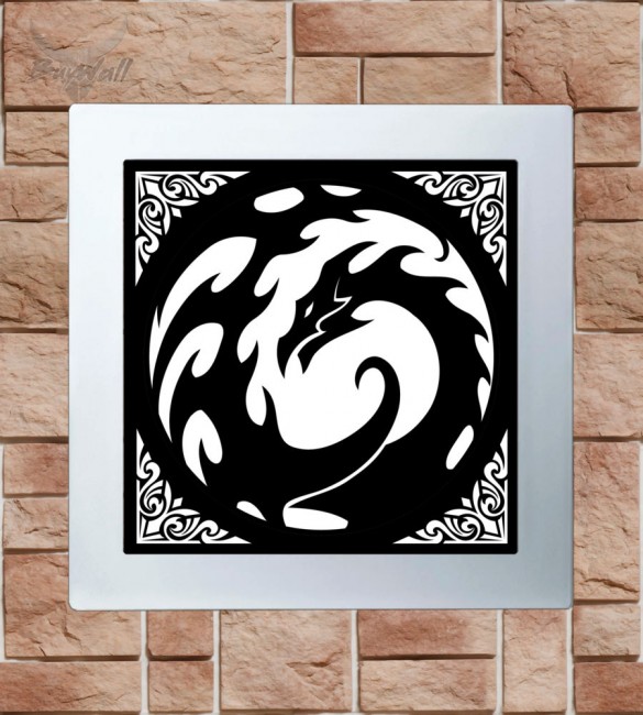 Светодиодная панель "Striker", размер 300мм, Белый/Черный Светодиодная панель "Striker", размер 300мм, Белый/Черный