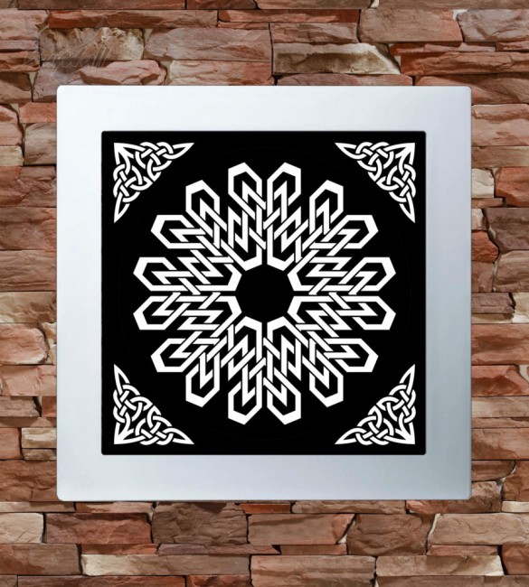 Светодиодная панель "Harper", размер 300мм, Белый/Черный Светодиодная панель "Harper", размер 300мм, Белый/Черный