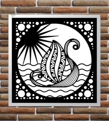 Светодиодная панель "Odius", размер 600мм, Белый/Черный