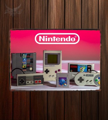 Металлическая табличка Nintendo Металлическая табличка Nintendo