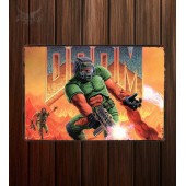 Металлическая табличка DOOM