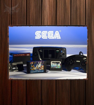 Металлическая табличка SEGA Металлическая табличка SEGA