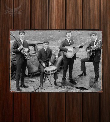 Металлическая табличка Beatles