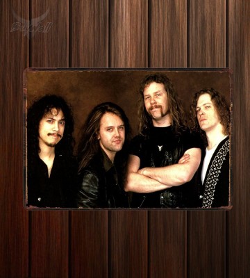 Металлическая табличка "Metallica №1" Металлическая табличка "Metallica №1"