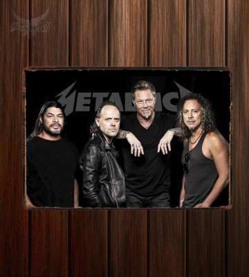 Металлическая табличка "Metallica №3" Металлическая табличка "Metallica №3"