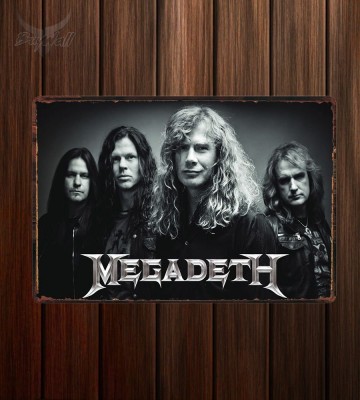 Металлическая табличка Megadeth Металлическая табличка Megadeth