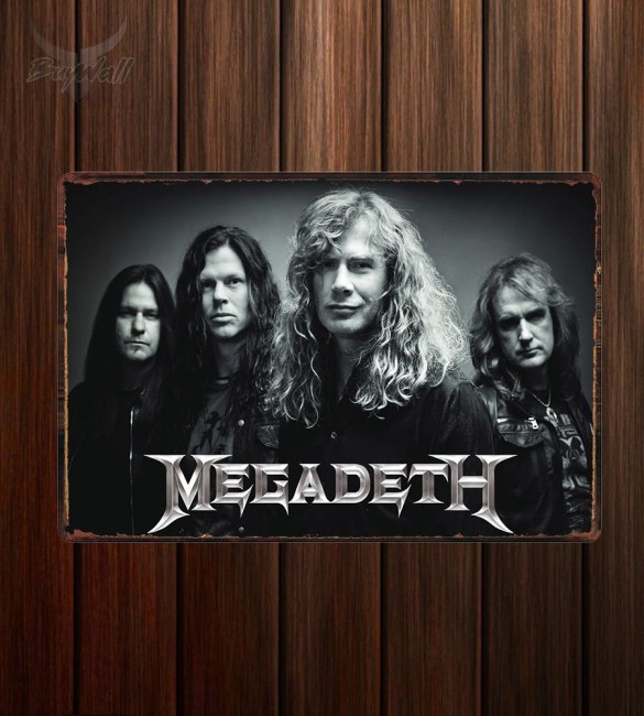 Металлическая табличка Megadeth Металлическая табличка Megadeth