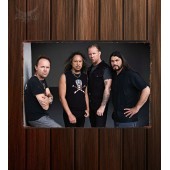 Металлическая табличка "Metallica №4"
